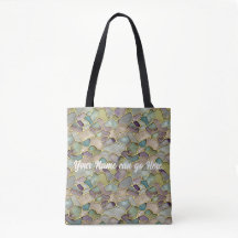 Editable Gemstone Leadlight Shopping Bag