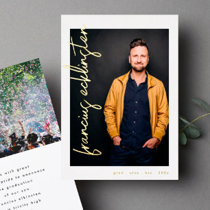 Editable Gold Names Photo University Graduation