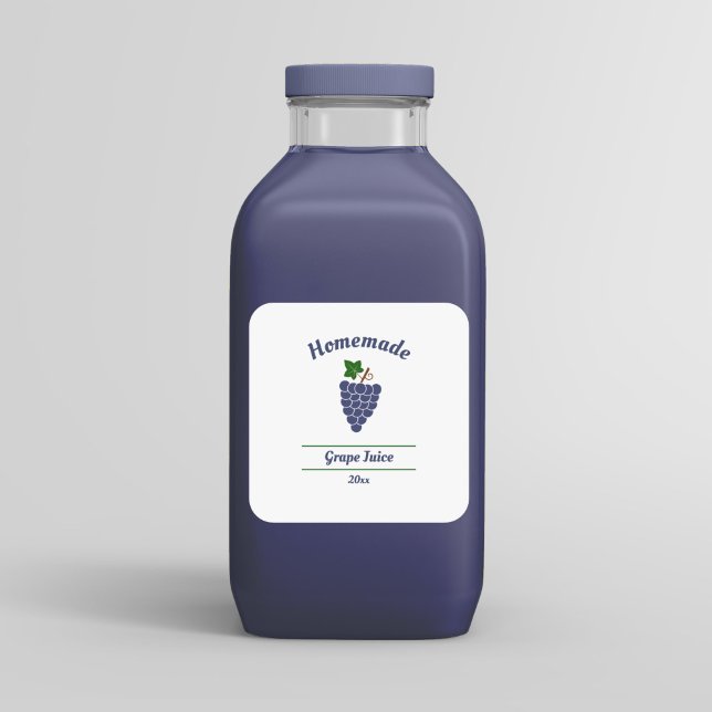 Editable Grape Juice Label Sticker (Grape Juice Label Sticker)