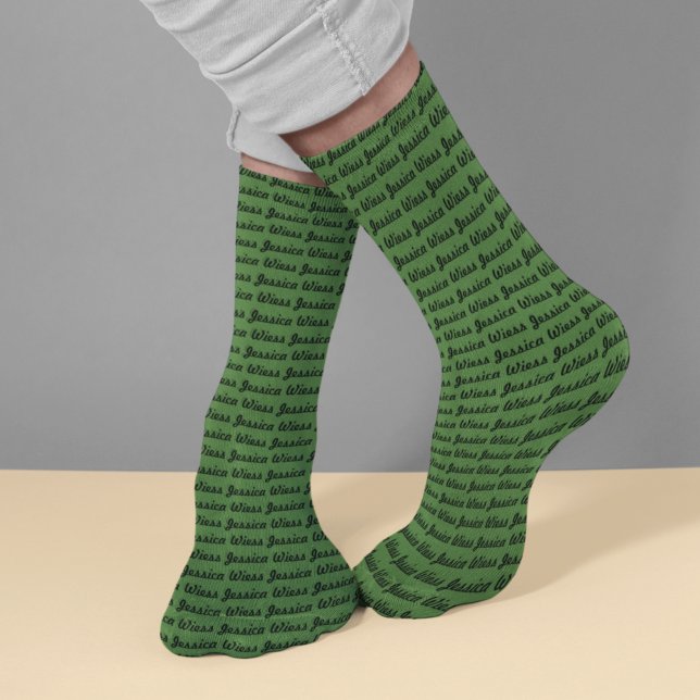Editable Green Name Socks (Creator Uploaded)