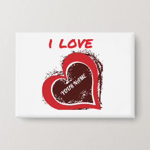 Editable Grunge Heart Love Design – Add Your Text