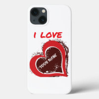 Editable Grunge Heart Love Design – Add Your Text