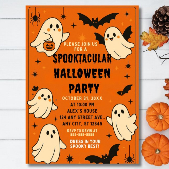 Editable Halloween Birthday Invitation, Halloween  Invitation (Creator Uploaded)