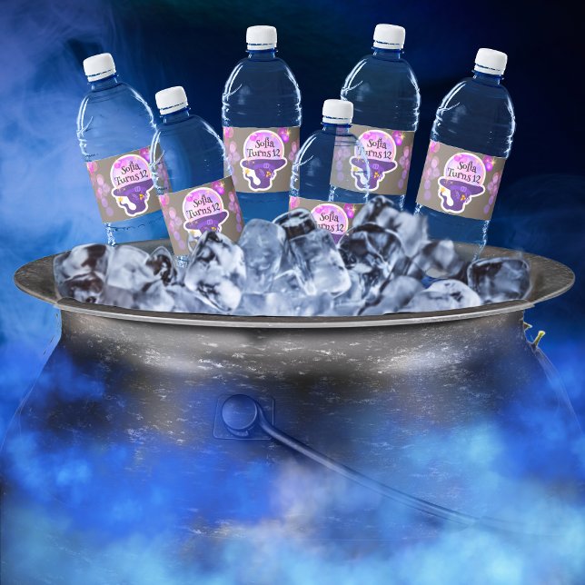 Editable Halloween Birthday Water Bottle Labels (Creator Uploaded)