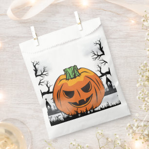 Editable Halloween Invitation, Halloween Party Favour Bags