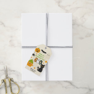 Editable Halloween – Little Monster Bash -  Gift Tags