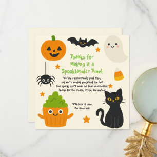 Editable Halloween – Little Monster Bash - Thank You Card