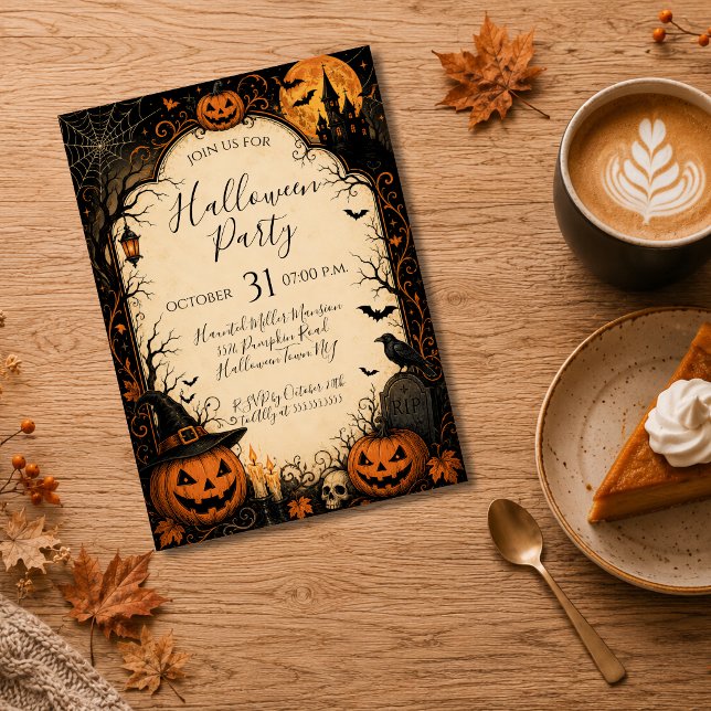 Editable Halloween Party Invitation (Creator Uploaded)