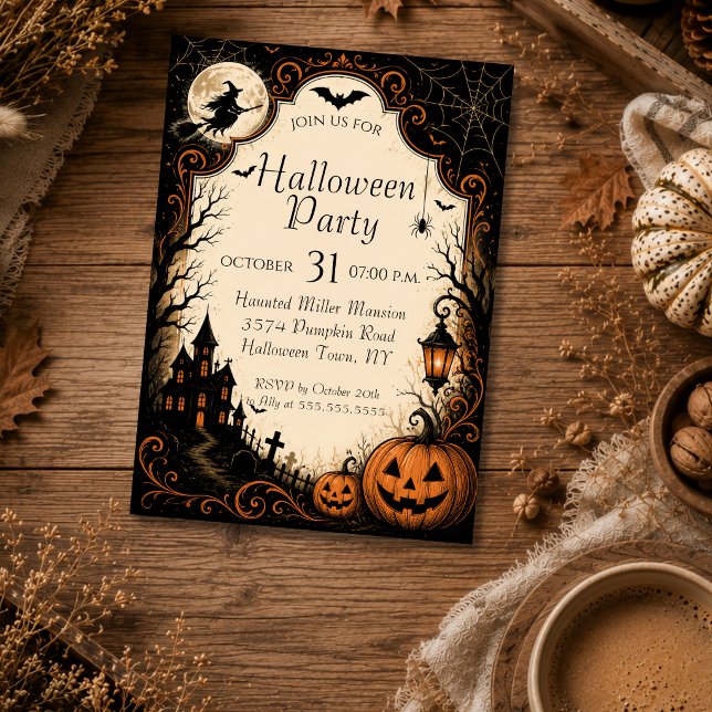 Editable Halloween Party Invitation (Creator Uploaded)