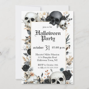 Editable Halloween Party Invitation