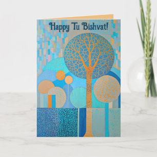 Editable Happy Tu Bishvat Card
