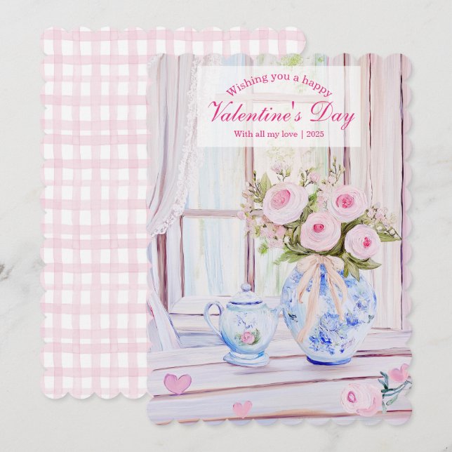 Editable Happy Valentine's Day Card (Front/Back)