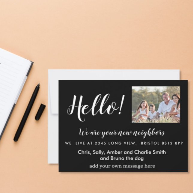 Editable Hello Neighbor,  New Address photo Invitation (Creator Uploaded)