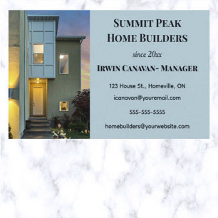Editable Home Builders Business Card