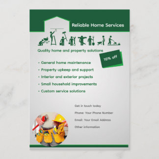 Editable Home Services Flyer Template