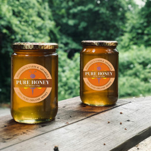 Editable Honey Custom Label Sticker