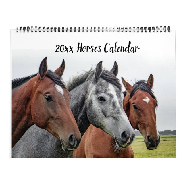 Editable Horses Calendar (Cover)