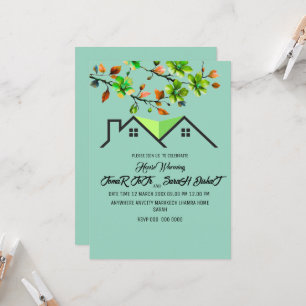 Editable House Warming Invitation, House Warming P Invitation