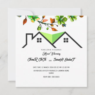 Editable House Warming Invitation, House Warming P Invitation