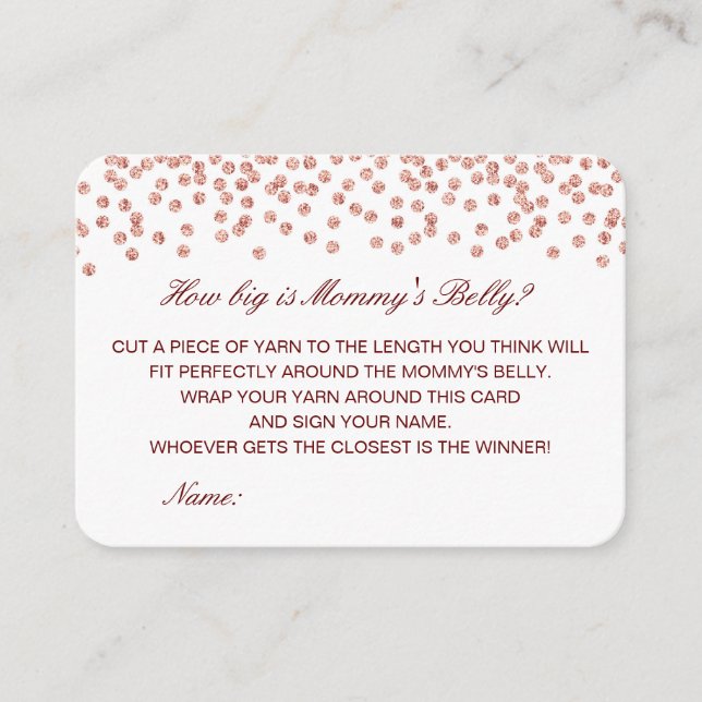 Editable How Big is Mummy's Belly Card (Front)