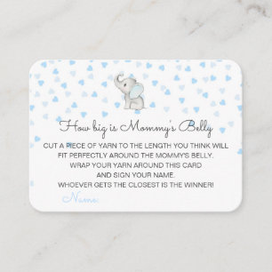 Editable How Big is Mummy's Belly Card