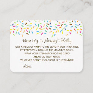 Editable How Big is Mummy's Belly Card