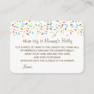 Editable How Big is Mummy's Belly Card
