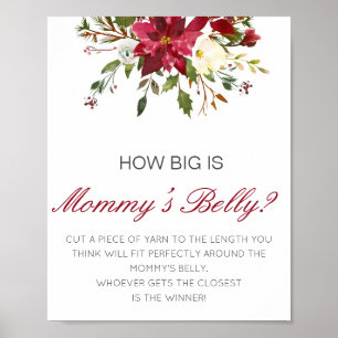 Editable How Big is Mummy's Belly Game Poster