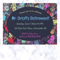 Editable Human Touch Teacher's Retirement