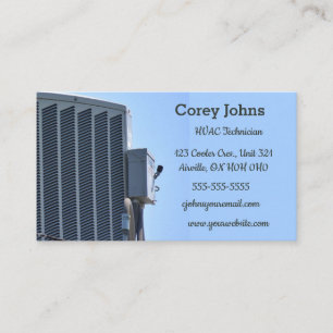 Editable HVAC Technician Business Card