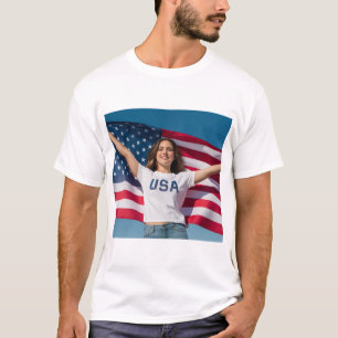 Editable image T Shirt with Personalised Art image