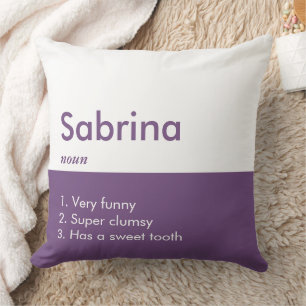 Editable inscription Colour Pillows, Name Pillow