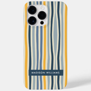 Editable inscription Coloured Lines Minimalist   Case-Mate iPhone 14 Pro Max Case