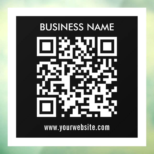 Editable (instantly generated) QR code | Black (Sheet 3)