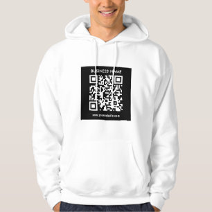 Editable (instantly generated) QR code Black Hoodie