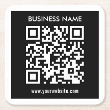 Editable (instantly generated) QR code | Black
