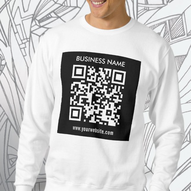 Editable (instantly generated) QR code | Black Sweatshirt (Creator Uploaded)