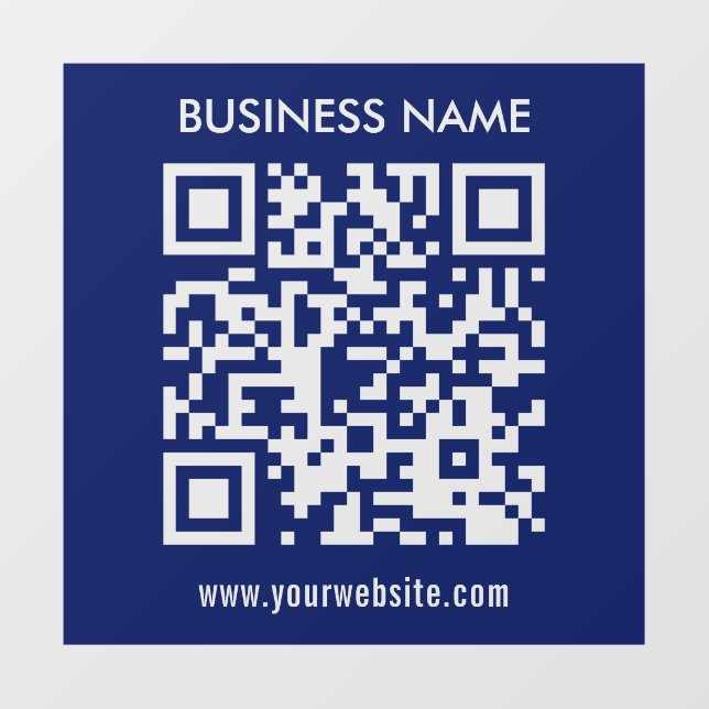 Editable (instantly generated) QR code | Navy Blue (Sheet)