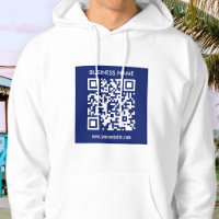Editable (instantly generated) QR code | Navy Blue