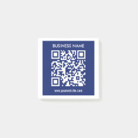 Editable (instantly generated) QR code | Navy Blue