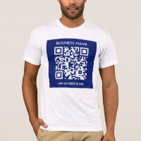 Editable (instantly generated) QR code | Navy Blue