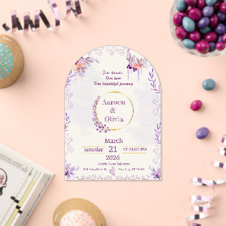 Editable Intimate Garden Wedding Invitation