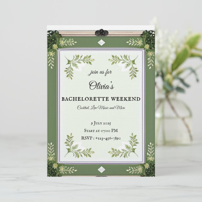 Editable Invitation, Greeting Card & Printables (Standing Front)