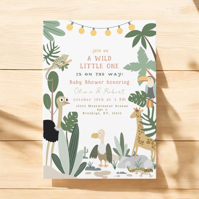 Editable Jungle Safari Baby Shower Invite (Creator Uploaded)