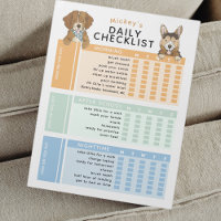 Editable Kids Daily Task Chore To-Do Checklist