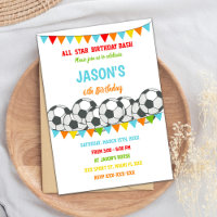 Editable Kids Sports Party Invite