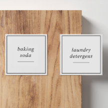 Editable Laundry Supplies 3 Inch Label Set