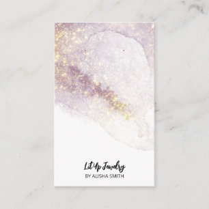 Editable Lavender Coloured Earring Packaging Cards