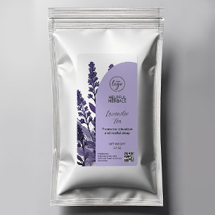 Editable Lavender Tea Labels