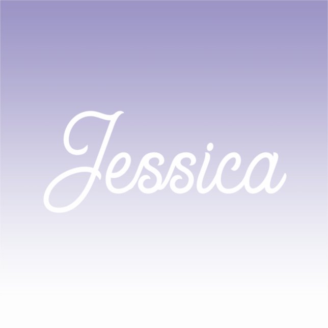 (Editable) Light Purple Colour Ombre & Your Text (Front)